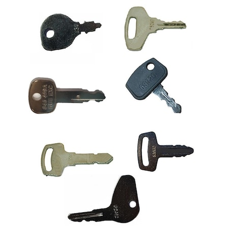 Aic Replacement Parts Heavy Equipment / Construction Ignition Key Set 7 Keys Fits Kubota KUBOTAKEYSET